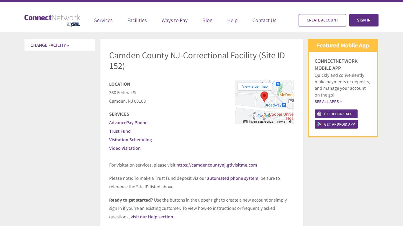 Camden County NJ-Correctional Facility | ConnectNetwork